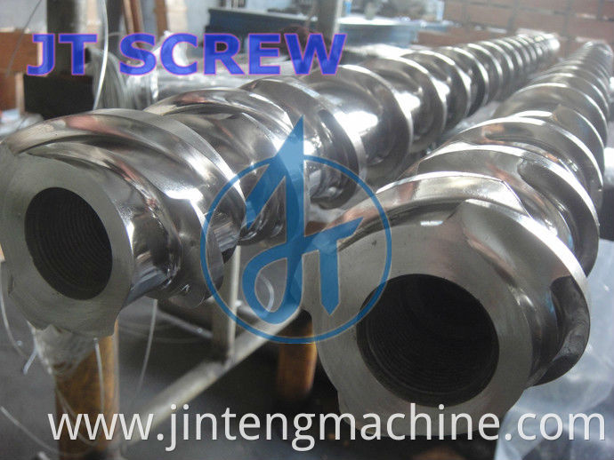 bimetallic rubber screw and barrel for extruder